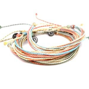 Pura Vida Pastel Multistrand Braided Cord Bracelet Set